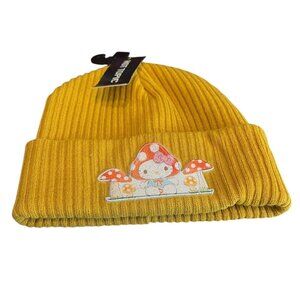 Sanrio Hello Kitty Mushroom Knit Beanie Hat NEW